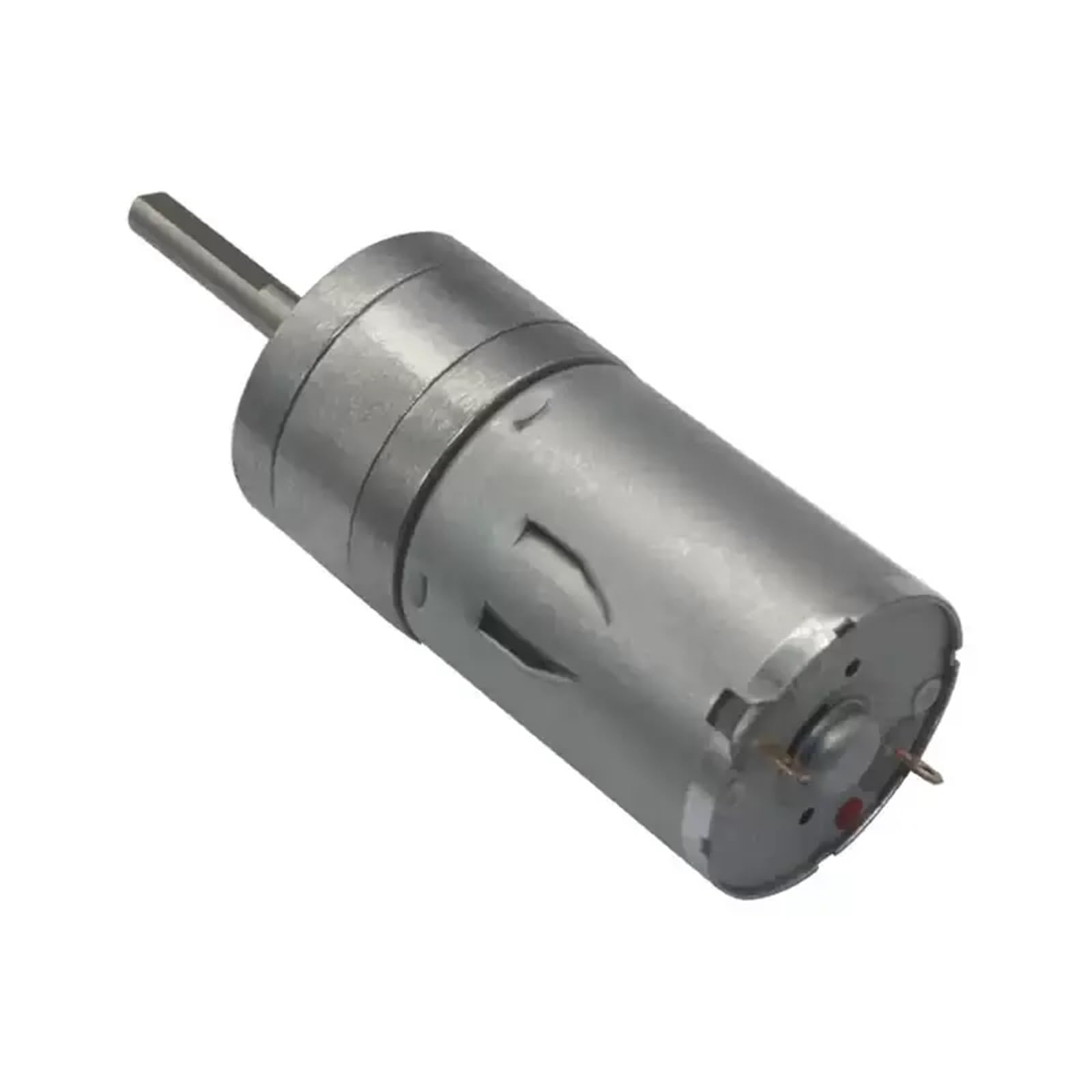 1 x 25GA370 Gleichstrom-Getriebemotor 12 V 6 V 24 V niedrige Geschwindigkeit Vorwärts- und Rückwärtsdrehmoment, Getriebemotor mit langem Schaft, L25 mm JGA25-3700 (Motor und Halterung, 16 U/min, 12 V)