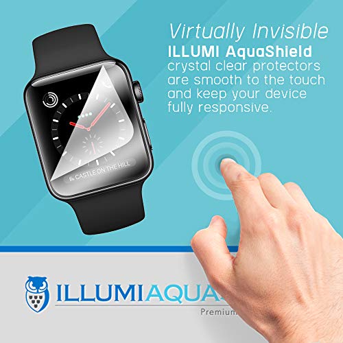 Illumi Aquashield Screen Protector Compatible With Apple Watch (42Mm,Compatible With Series 1,2,3)(6-Pack)(Full Coverage) No-Bubble High Definition Clear Flexible Tpu Film #TOP1