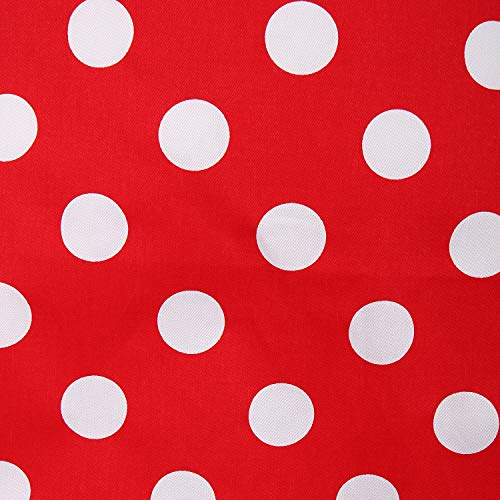 image for LIVILAN White Dot Apron for Women Girls with Pocket Apron Retro Apron 