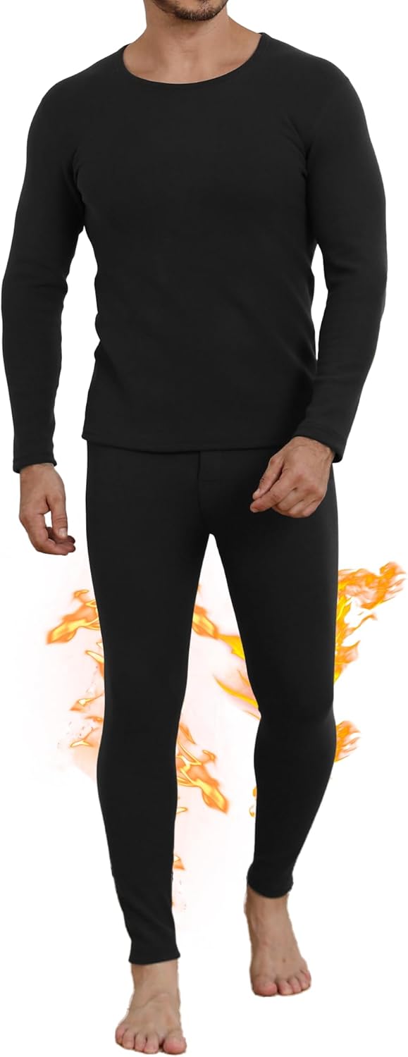 Men’s Thermal Underwear: Warm Wool Long Johns with Fleece Lining Men’s Thermal Underwear: Warm Wool Long Johns with Fleece Lining