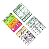 TEHAUX 4個子供 教挂图 ット 字 物 ー 用可 な教 用 教 の ート