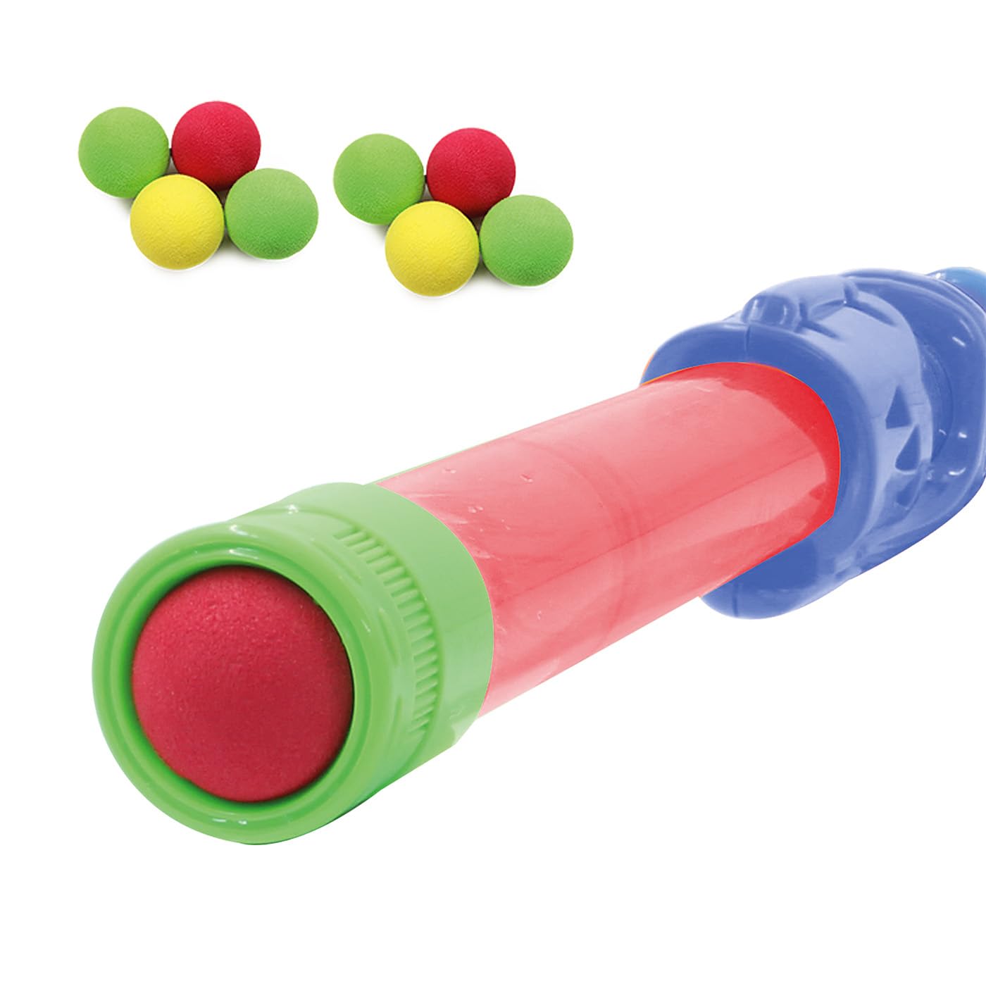 Jamara 460312 pomarańczowy 460312-Mc Fizz Fizzy pistolet 2 w 1 z miękką, tryskającą wodą, piłkami do strzelania