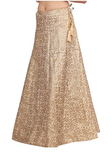 DREAM & DZIRE Women's Cotton Golden Skirt for All Plus Size and Small Size2