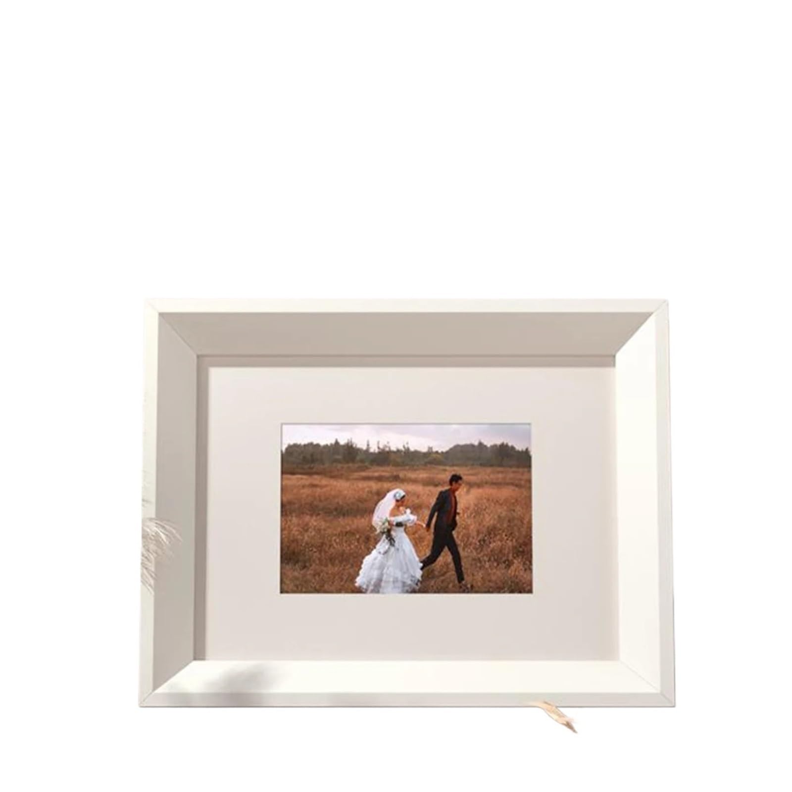 Akrylowa drewniana ramka na zdjęcia, zdjęcie plakatowa wielokolorowa 15x10cm(White)