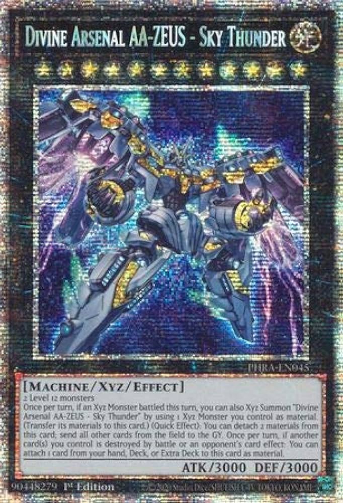 遊戯王 RA04-EN070 天霆號アーゼウス Divine Arsenal AA-ZEUS - Sky Thunder (英語版 1st Edition 25th クォーターセンチュリーシークレットレア) Quarter Century Stampede Divine Arsenal AA-ZEUS - Sky Thunder RA04-EN070 Prices