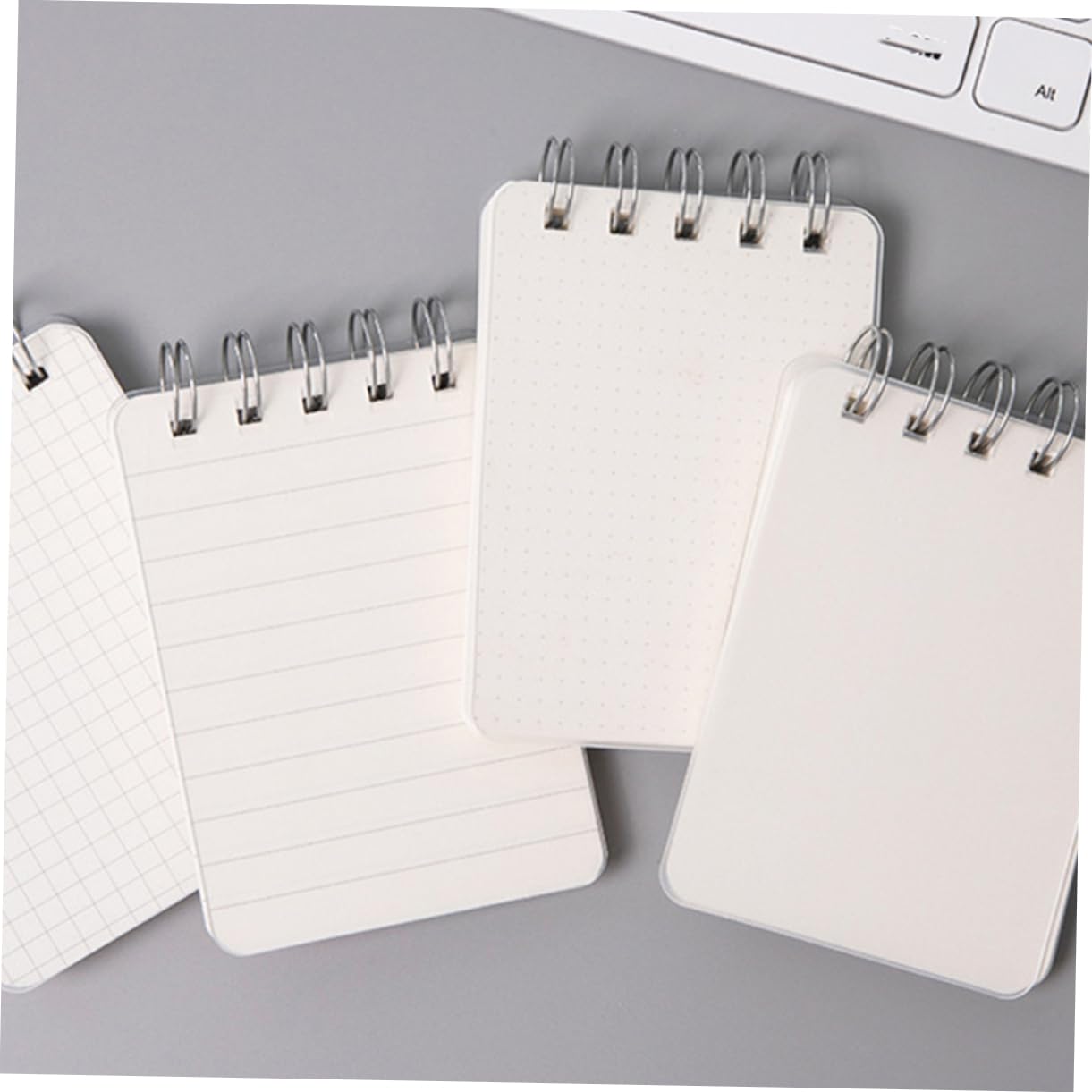 Tofficu 5 Ensembles Mini Ordinateur Portable Portable Tout Petit Des Cahiers Petits Cahiers Carnet De Notes Cahiers À Spirale Cahier À Spirale Plaine Gouverné Le Fer Blanche 4 Pièces * 5