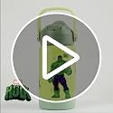 Image of CELLO Kidzbee Gen Alpha Stainless Steel Kids Flask Water Bottle 370 ml | 3D Hulk Touch & Feel Design, Leakproof Lightweight Easy to Carry Hot and Cold Kids Flask Water Bottle for School & Travel