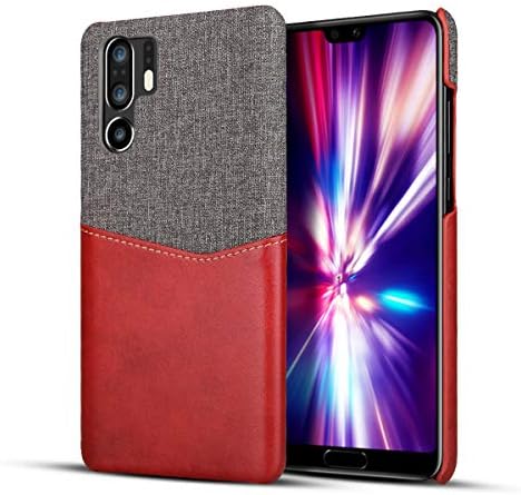Designed for Huawei P30 Pro Case, Huawei P30 Pro Leather Cover Case Ultra-Slim Heavy Duty Soft TPU Bumper Ring Grip Holder Protective Case for Huawei P30 (Blue, Huawei P30 Pro)