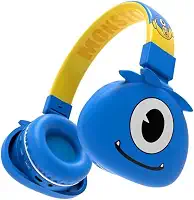 Fone Ouvido Bluetooth Infantil Mostrinhos Sem Fio Kids 4 Cores Divertidas (AZUL)