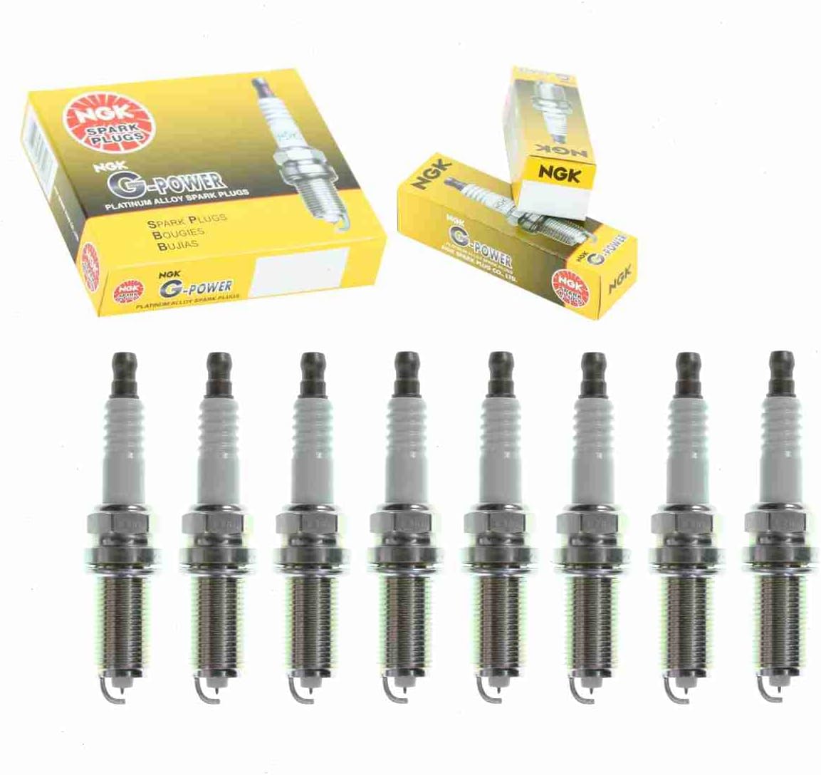 8 pc NGK G-Power Spark Plugs compatible with Toyota Tundra 4.6L 5.7L V8 2007-2020