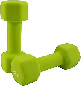 Saorzon Dumbbells Set of 2 Exercise Fitness Dumbbell for Home Gym Free Weights Hand Hex Dumb Bells