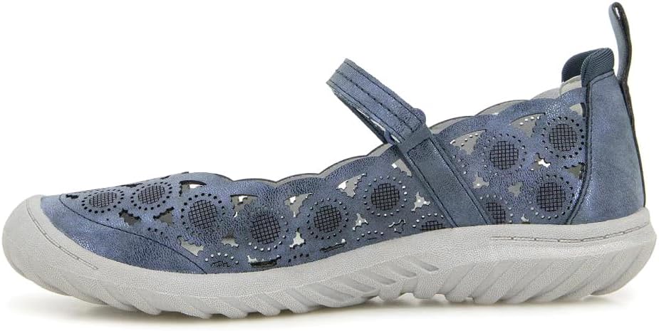 JBU Anne Women's Wide Comfort Casual Classic Mary Jane Flats Fashion Shoes - Image 3