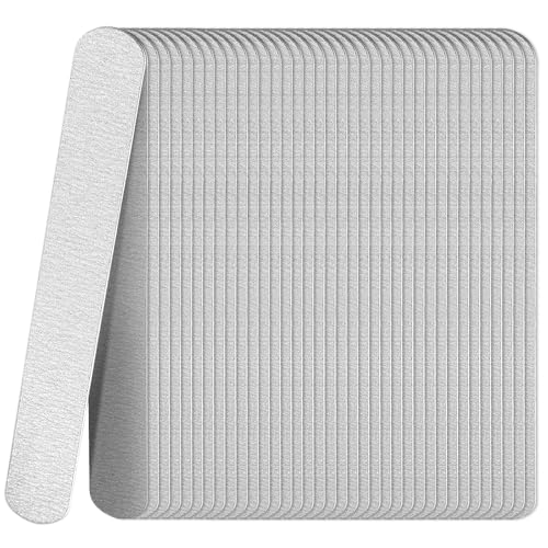 25 Pack Natural Wooden Nail Files | Dual Grit 180/240 (Coarse/Fine) for Salon, Home & Travel |Disposable Nail Files Nail Care Essentials