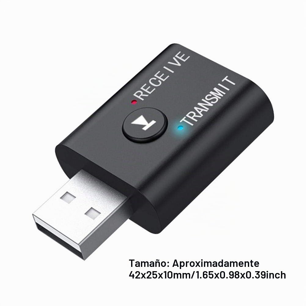 Bluetooth Transmisor Receptor para TV, 2 en 1 Bluetooth 5.0 Equipo de Adaptador de Audio de Circuito Independiente para TV/PC/Proyector/Teléfono Móvil/Tableta de Sonido para el Hogar