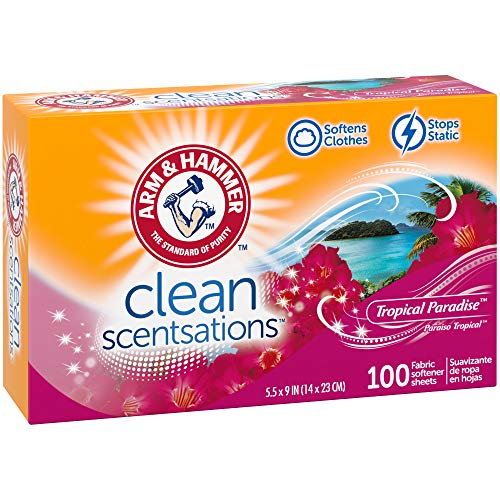 ARM & HAMMER Fabric Softener Dryer Sheets, Tropical Paradise, 100 Count - image 9