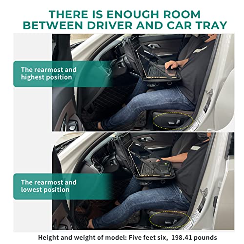 Wikibb Steering Wheel Tray, Car Back Seat Desk, Multifunction Car Laptop Desk With Cup, Car Work Table Holders For Truck Driver, Commuters, Kids, Family #TOP3