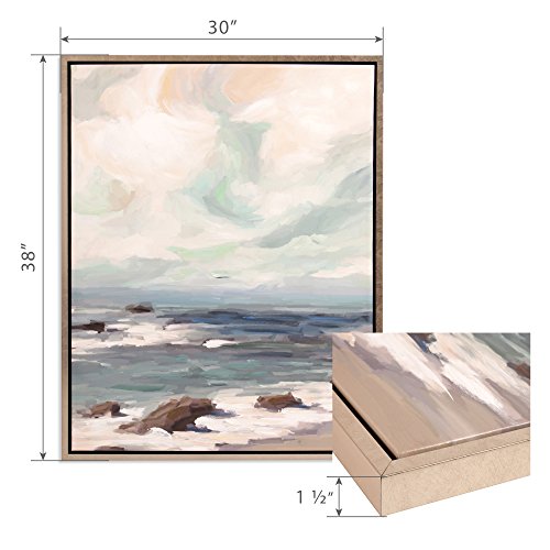 Patton Wall Decor Stormy Shore Coastal Framed Canvas Art - Image 6