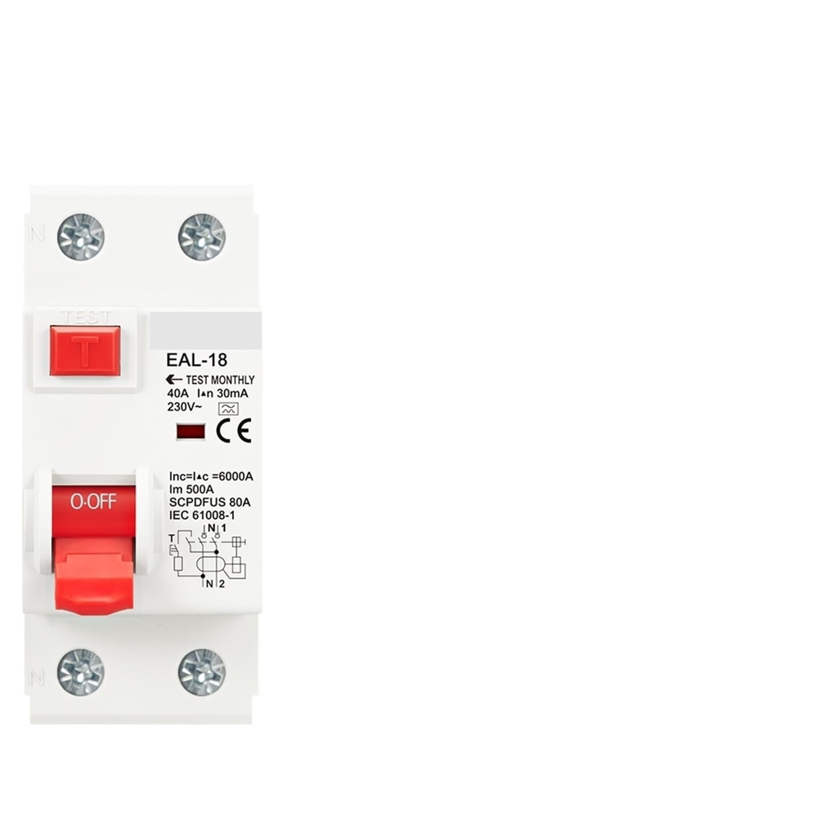 Disjoncteur différentiel type A 4P 10A pour sécuriser vos circuits électriques