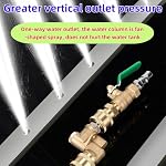 Radiator Cleaning Wand,Portable High Pressure Washer Wand,Must-have Car Radiator Cleaning Tool for Every Car Owner,4500 PSI Radiator Flush and Cleaner Tool (23.6in (Wand + Connector + Valve switch)) - Image 6