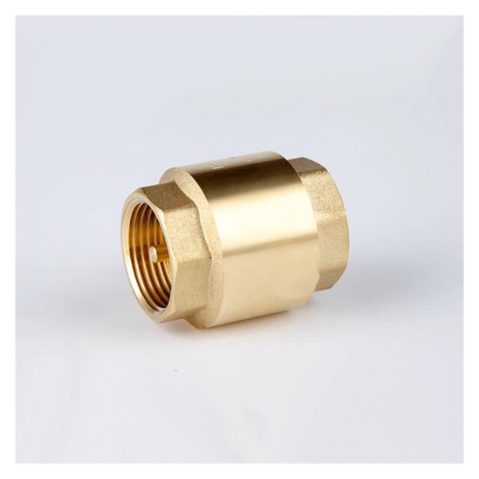 Raccords de tuyauterie 1/2 "DN15 DN20 DN25 DN25 DN32 1 pouce Femme Valve anti-retour, laiton en ligne Spring Vanne Vertical Valve Vertical pour l'huile d'huile d'eau raccord gaz