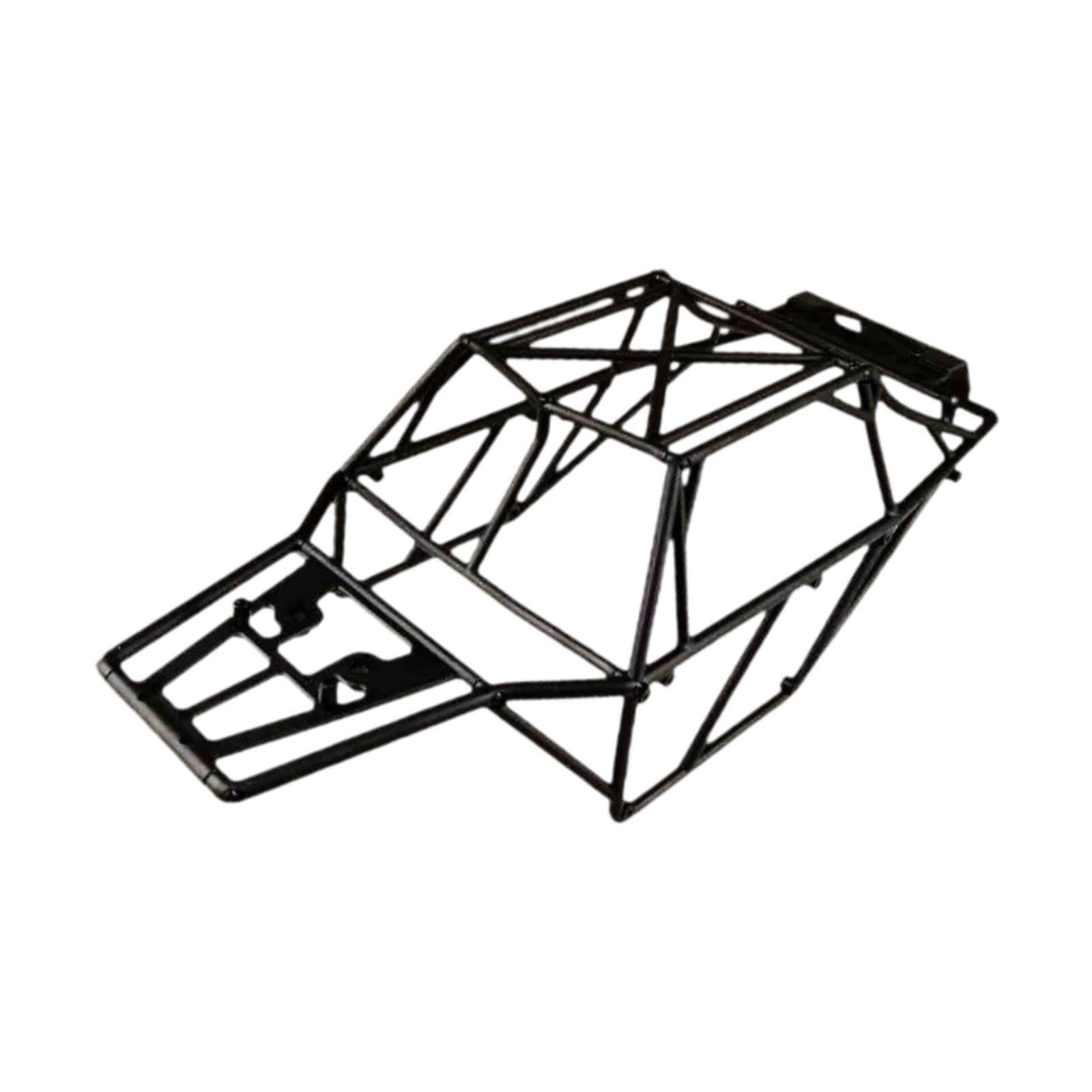 BEALIFE Châssis de voiture RC facile à installer avec arceau de sécurité et carrosserie robustes. Accessoires pour véhicules RC, châssis avec arceau sécurité pour crawler 1/10.