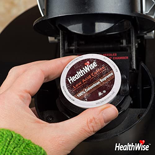 Healthwise Low Acid Coffee K-Cups - Acid Reflux, Heartburn, Gastro Issues - Healthier Coffee For Sensitive Stomachs - Available In 4 Different Flavors - 72 Count (Pack Of 6) #TOP2