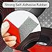 NABOWAN Neoprene Self Adhesive Rubber Sheets, Rolls & Strips,1/8