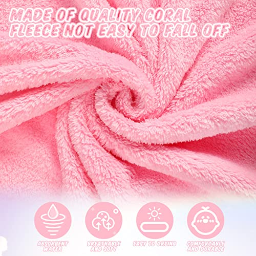 Mixweer 6 Pieces Baby Hooded Towels Coral Fleece Baby Bath Towel 31.5 X 31.5 Inch Absorbent Soft Bath Towel Baby Towel Set With Cute Design Baby Shower Towel Gift For Newborns, Infants And Toddlers #TOP2