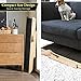 BRIKY 2-in-1 Dog Stairs/Ramp with 4 Steps, Foldable Dog Stairs for High Beds Cars Couch, Durable Wooden Pet Stairs for Small Medium Large Dogs, No Assembly Required
