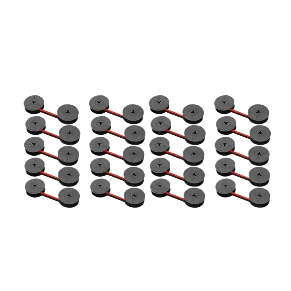 Remplacement du Ruban de Machine à écrire GR1 Compatible 10pcs / 20pcs Compatible avec diverses Machines à écrire(Red Black 20pcs)