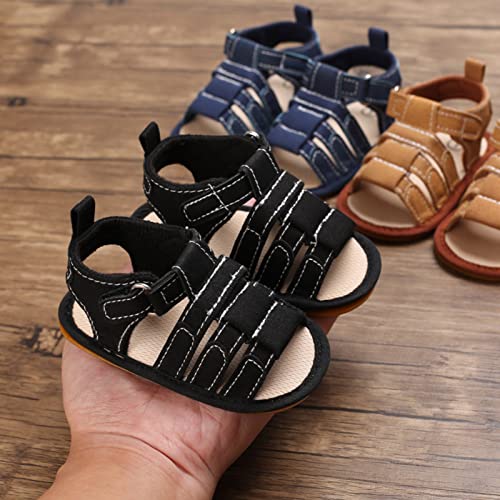 Baby Girl Sandals Infant Boys Non Slip Rubber Sole Beach Outdoor First Walkers Crib Shoes Solid High Top Soft Flats2