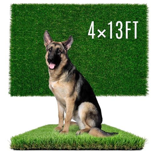 Image of SunTurf Dogs Grass for Potty Training, Artificial Grass for Dogs Puppy Fake Grass Pads 4x13ft Large Supplies Pets Litter Rugs for Puppy Training