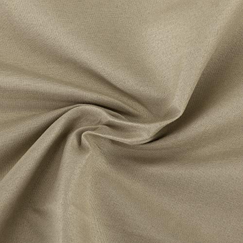 Better Home Style 3 Piece Solid Color 100% Blackout Kitchen Window Curtain Set With Tiers And Valance Solid Energy Efficient Thermal Room Darkening Drape Window Treatment # Mkc  (Taupe) #TOP1