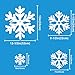 Ivenf Christmas Decorations Indoor Decor: 8 Sheets Extra Large White Snowflake Christmas Window Clings, Farmhouse Rustic Xmas Snowflake Decorations for Kids Home School Office Winter Holiday Party