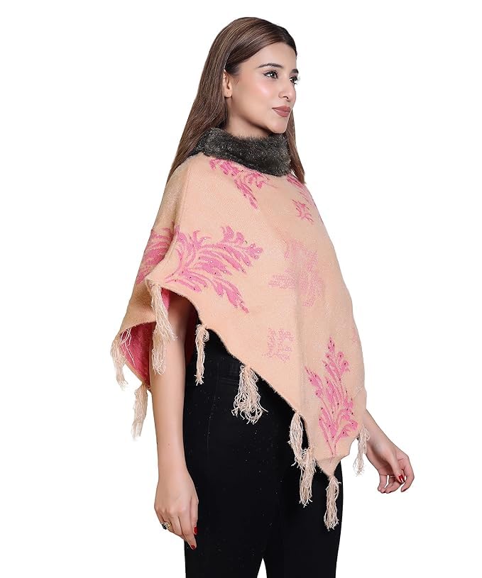 Classic Cable Knit Designer Poncho_M-picture-45