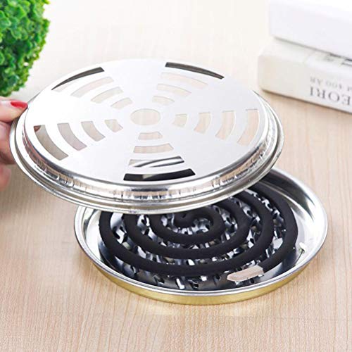 Zerodis ZERODIS7I2TYG5406-79 4 Pack Coil Incense Holder, 15.5Cm Coil Holder Stand Stainless Steel Incense Holder thumb #2