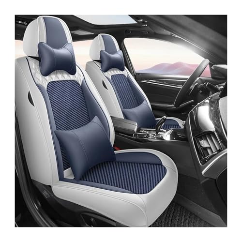 Couvre sieges Ford Focus MK1 housses de siege voiture bleues et blanches