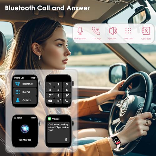 VASTTRON Smart Watch for Men Women Answer/Make Calls 1.91" Fitness Watch Heart Rate/Sleep Monitor IP68 Waterproof Smartwatches 100+ Sports Activity Trackers Step Counter for Android iPhone - Image 3