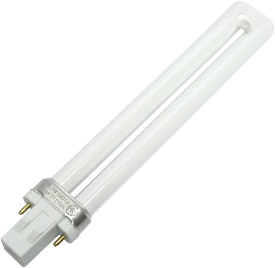 (25-Pack) TCP 32013 13-Watt 2700K Twin Tube PL 2-Pin GX23 Base Compact Fluorescent Lamp