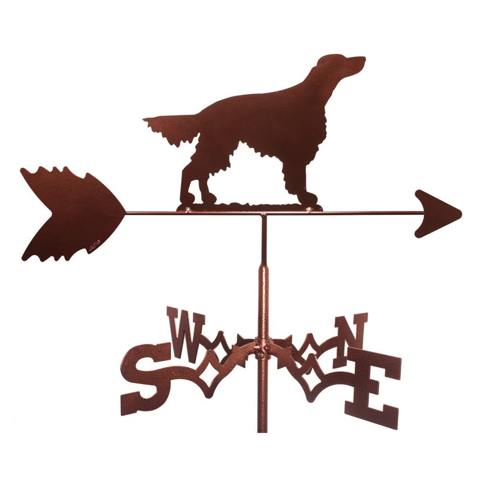 WIQUYBML Weathervane Wind Vane Stainless Metal Direction Indicator for Yard Garden Roof/C/35 * 50Cm