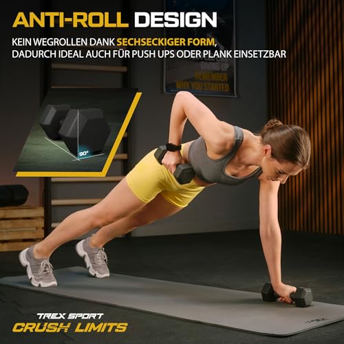 Hanteln Set | Kurzhanteln 2er Set 2 kg-20 kg | Hanteln Frauen & Männer Set Dumbbell Set – Bild 3