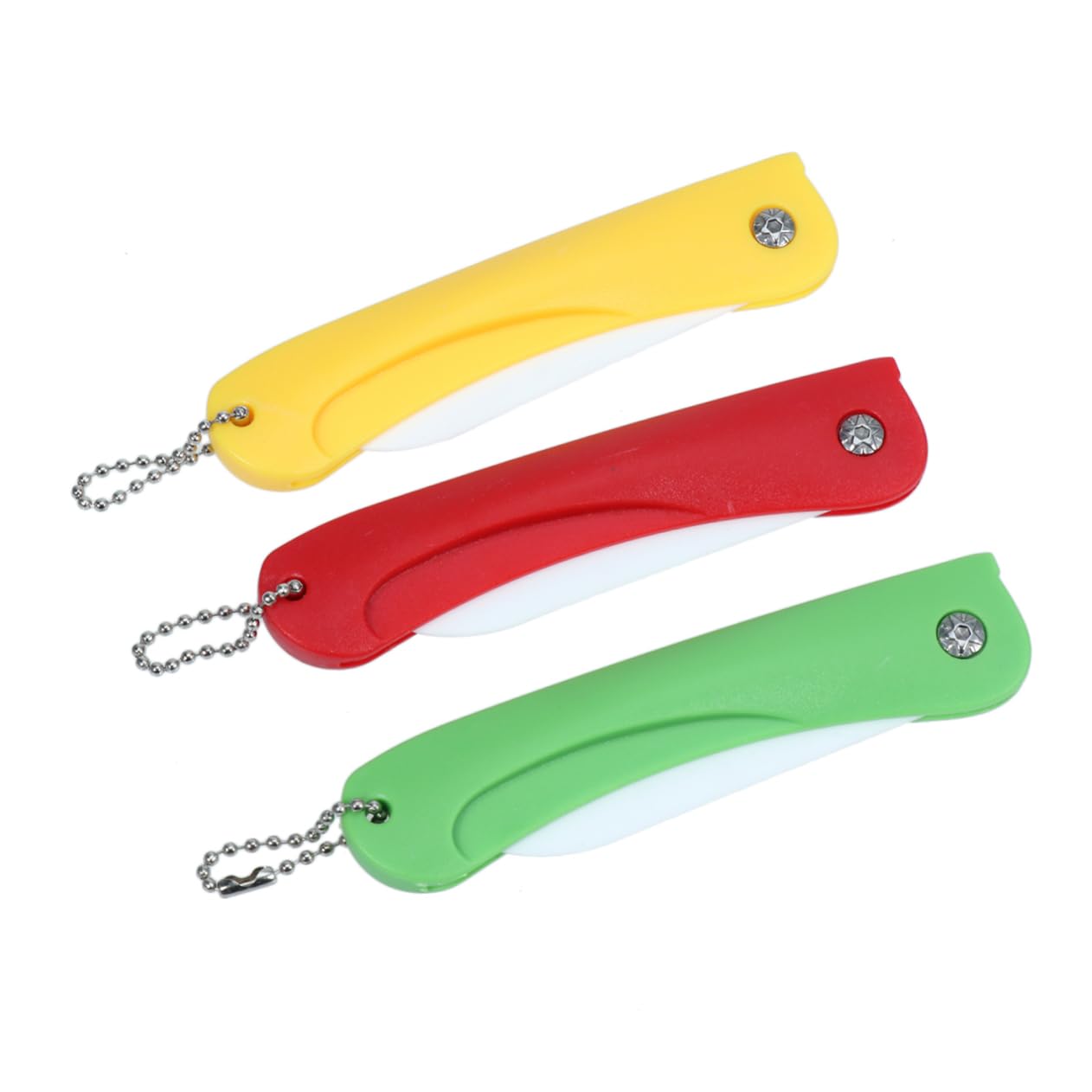 3pezzi Coltello Da Cucina in Per Frutta e Utensile Portatile Per Affettare Sbucciare e Tagliare Alimenti Resistente Facile Da