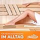 ALPENHAUCH - Fußmassageroller aus Echtholz mit Akupressurmatte - Vitalisierendes Fussmassagegerät mit Noppen - Stimulierender Fußmassage Roller - Fußmassage für Fersensporn & Plantarfasziitis