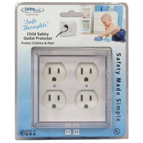 LectraLock Baby Safety Electrical Outlet Cover Double Duplex
