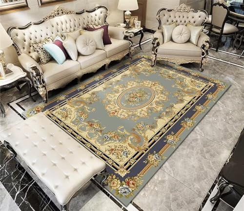 Tapis classique imprimé végétal de qualité supérieure pour sols intérieurs - 2