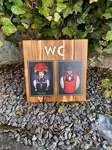 Ein stylisches Holzbrett mit Schwarzwaldflair als WC Kennzeichnung. 2er-Set "Maren" Höhe 25cm Breite 25cm Stärke 1,8cm, mit zwei beeindruckenden Fotografien von Sebastian Wehrle1 Cover