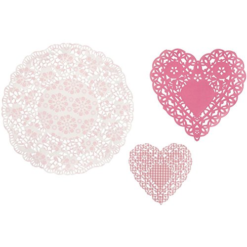Talking Tables Pink N Mix Doilies (mix sizes) for a Tea Party or