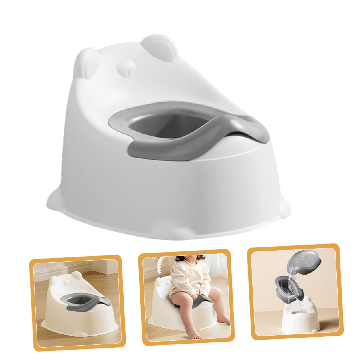 Kisangel Kleinkindtoilette Aus Robustem Material Tragbares Töpfchen Für Junge Mädchen Trainingstoilette Für Jungen Und Mädchen Reisetöpfchen Mit Sicherem Sitz Töpfchen Für