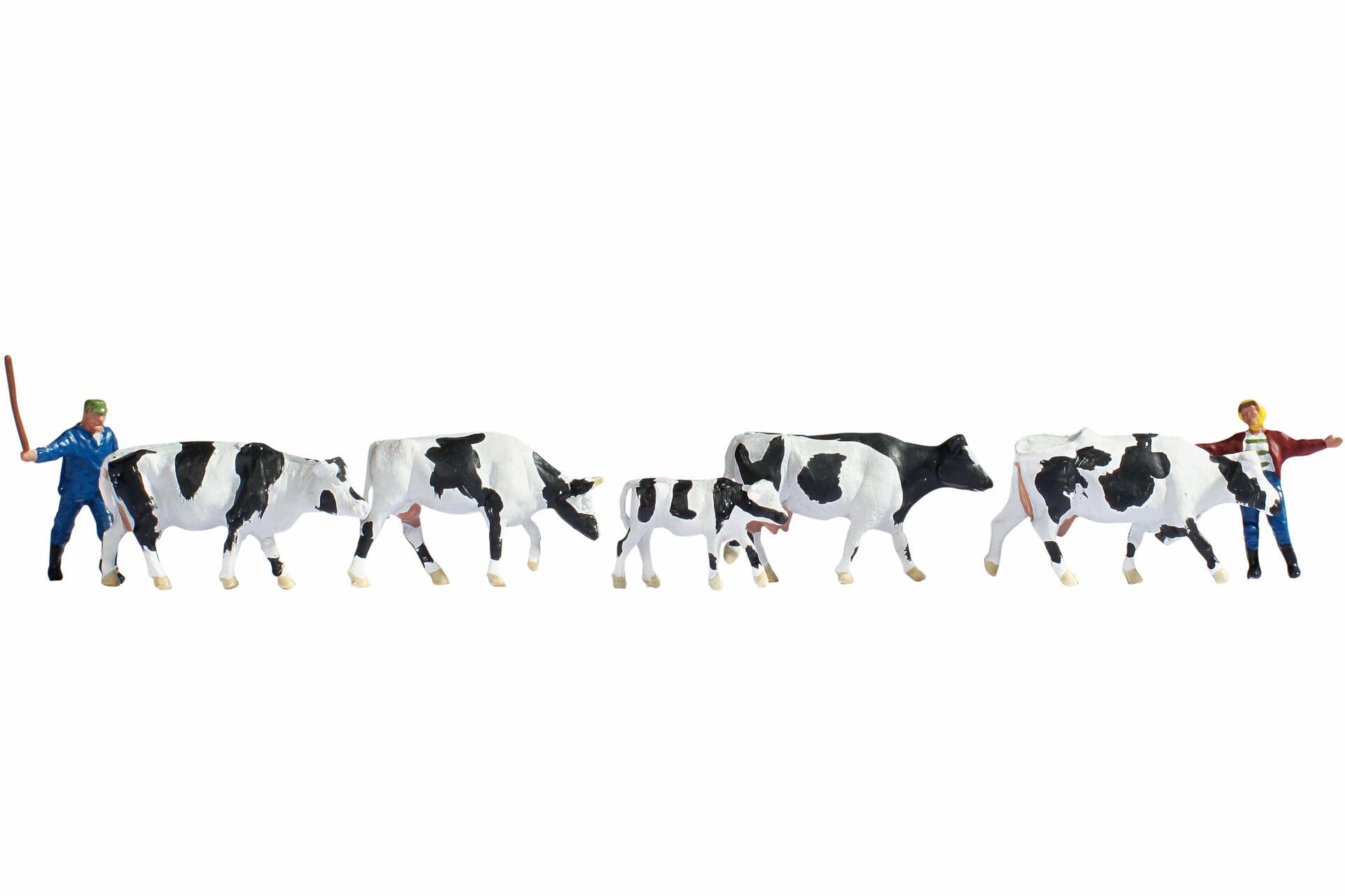 Noch 15724 Drover & Cows 7/ H0 Scale Figures