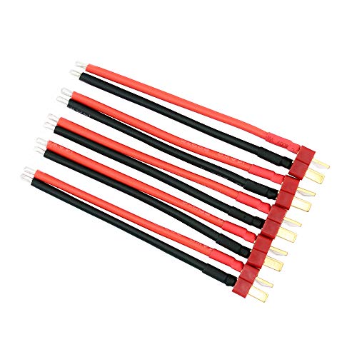 5pcs Conector T-Plug macho con cable 10cm 14awg miniatura 2